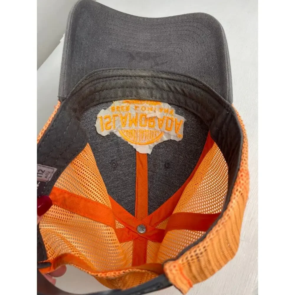 Richardson Brewery Trucker Hat Brown Snap Back Orange Mesh Baseball Cap